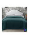 Isadore Lorraine Ultrasonic Coverlet Single Petrol Blue 160x240cm