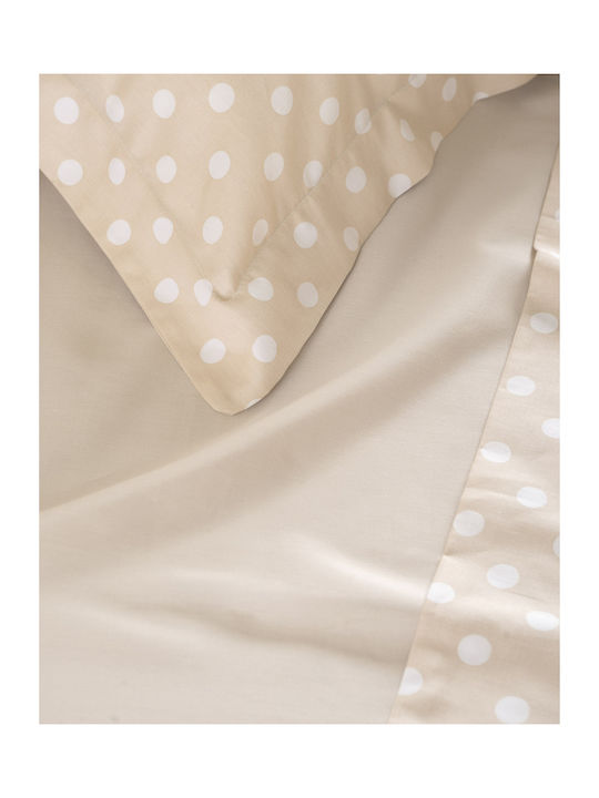 Rythmos Set Coverlets Double Cotton Beige 220x240cm 3 Pieces