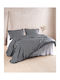 Rythmos Set Coverlets Double Cotton Black 220x240cm 3 Pieces