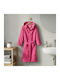 Beauty Home Bathrobe Teen Hooded Dynamic Art 3471 Magenta 12-14 Years