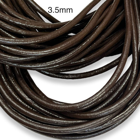 Echtes Leder Braune 3,5 mm-5 m 5 Stücke