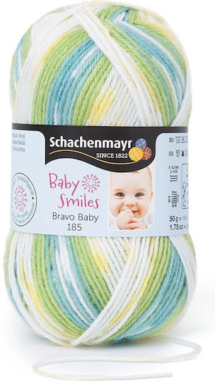 Baby Smiles 185 Fir Subțire Moale Pufos Pentru Croșetat Tricotat 100% Acrilic Lungime 185m Verde