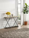 Glimmer Console Table from Wood & Metal Natural L100xW30xH80cm