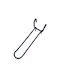 Double Bathroom Hook with Screws Blue