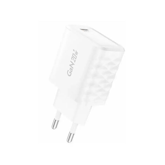 Foneng Φορτιστής Χωρίς Καλώδιο GaN με Θύρα USB-C 20W Power Delivery Λευκός (EU55)