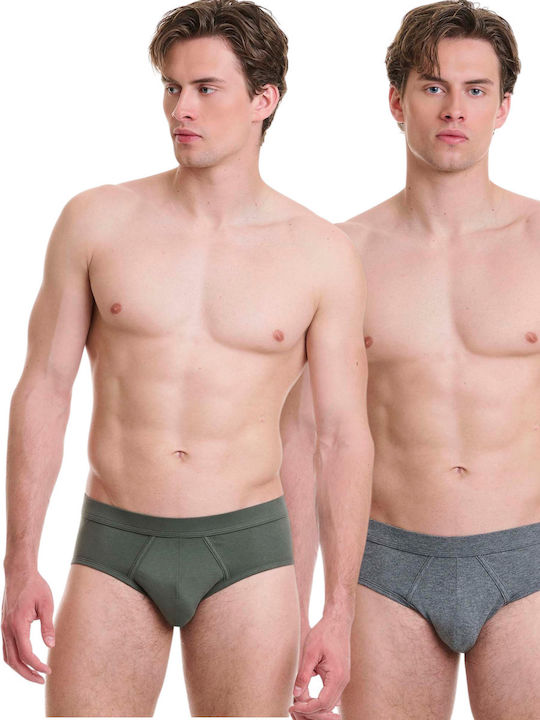 Walk Men's Khaki Slips 2Pack