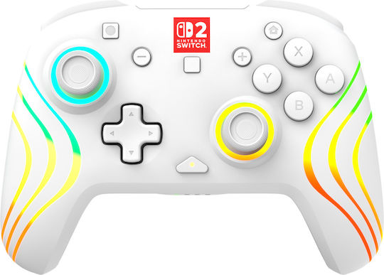 Turtle Beach Afterglow Wave Gamepad Wireless pentru Switch 2 Alb