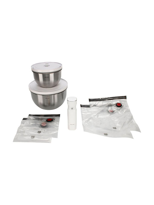 Zwilling Zwilling Fresh&save Bowl Vacuum Starter Set 9 Pcs Stainless Steel