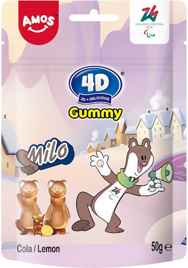Amos 4d Желирани Бонбони Milo Кола Лимон 50g