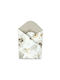 Qmini Pătură Pepinieră Swaddling 100% Bumbac Bej Cu Animal 75x75cm