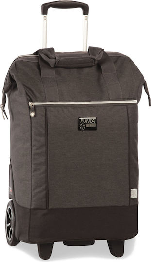 Fabric Shopping Trolley Gray 62x38x28cm