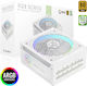GameMax RGB 1050G 1050W White Power Supply Full Modular 80 Plus Gold