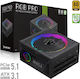 GameMax RGB PRO 750G 750W Μαύρο Τροφοδοτικό Υπολογιστή Full Modular 80 Plus Gold