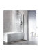Tema Feste Seite Badewanne 90x140cm Klarglas Chrom