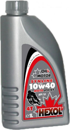 Hexol SYNLINE 10W-40 Halbsynthetisches Motorrad-Schmierstoff für Viertaktmotoren 1lt