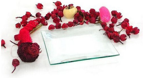 Square Glass Platter 15x15cm