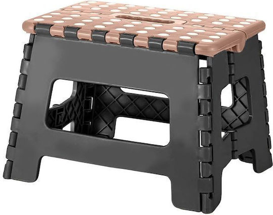 Пластмасова Външна Табуретка Черна 33x27x22см