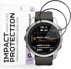 Techsuit Nano Flex Full Face Tempered Glass Garmin Fenix 7S 2τμχ