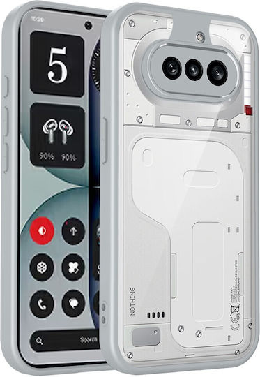 Farbe Rahmen Rückseite Kunststoff Grau (Nichts Phone (4a))