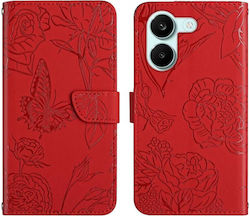 Butterfly Red Phone Case for Poco X8 Pro