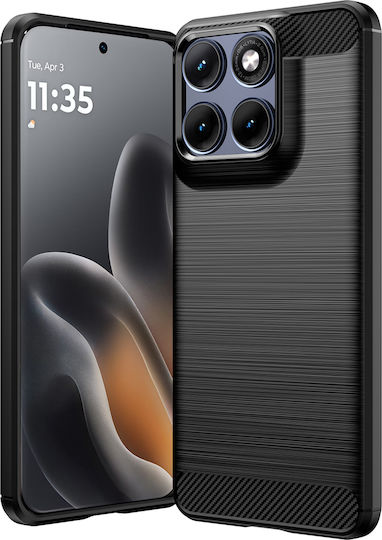Techsuit Carbon Silicone and Plastic Bumper Black for Motorola Edge 70 Fusion