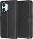 Techsuit Folio Book Leder / Silikon Schwarz (Po...