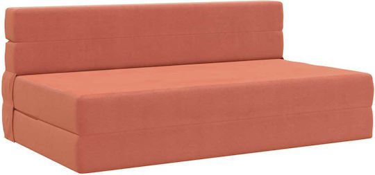Three-Seater Couch Bed Red 203x152 cm