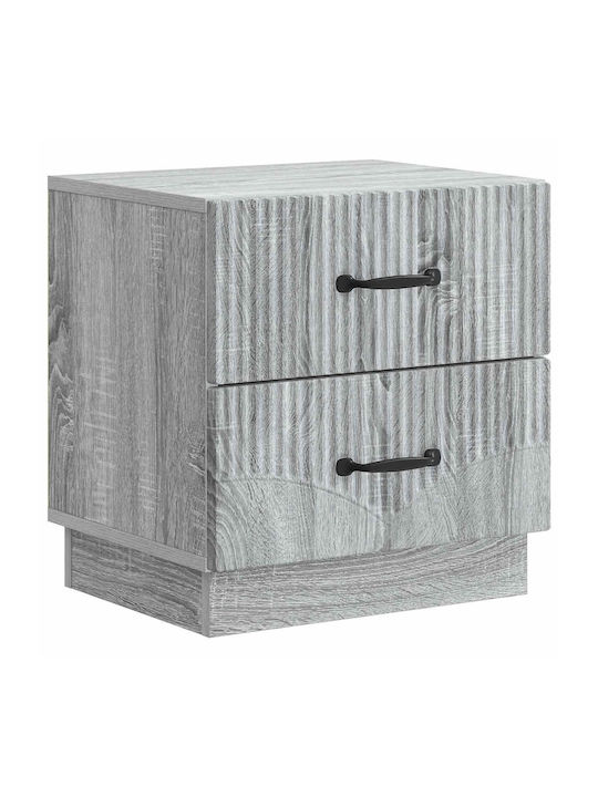 Wooden Gray Bedside Table 43x34.5x44.5cm