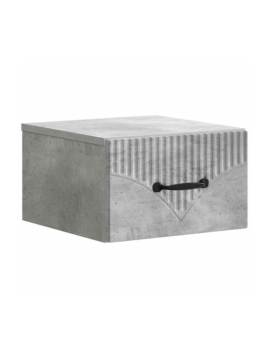Gray Wooden Bedside Table 34.5x33x20cm
