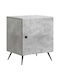 Wooden Gray Bedside Table 43x34.5x50cm