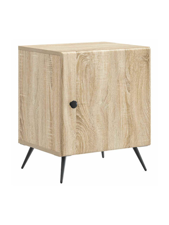 Wooden Beige Bedside Table 43x34.5x50cm