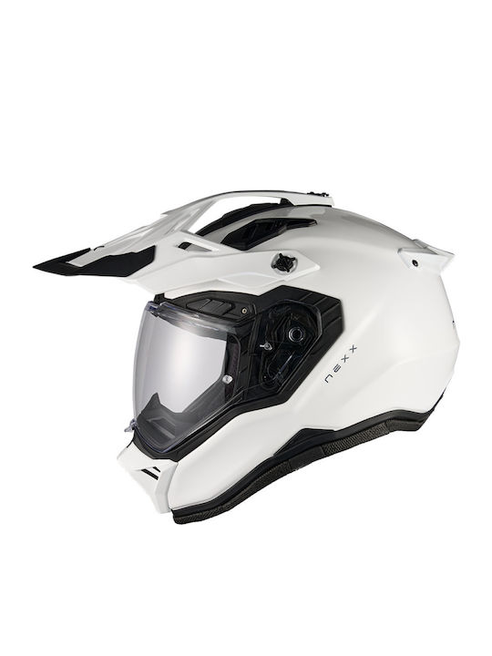 Nexx X.Rally Plain Бял Каска Мотор On-Off DOT / ECE 22.06 1350гр с Pinlock NEXX-01XRL00527018