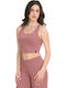 Damen Crop Top Rot