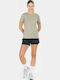Damen T-Shirt Khaki