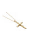 Male Gold Cross 9K with Chain