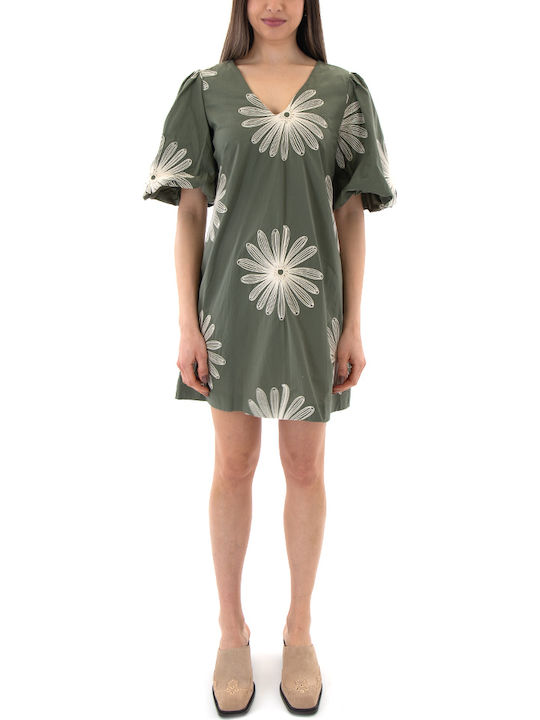 Moutaki Damenkleid Ganztägig Khaki