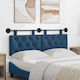 vidaXL Fabric Bed Headboard Cushion Blue 130x55cm