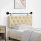 vidaXL Fabric Bed Headboard Cushion Beige 110x55cm