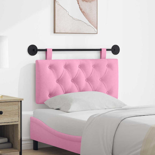 vidaXL Fabric Pink Bed Headboard Cushion 100x55cm