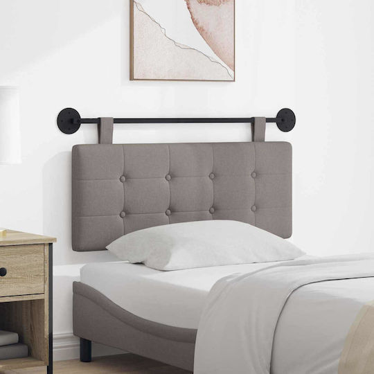 vidaXL Fabric Bed Headboard Pillow Beige 110x55cm