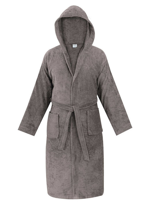 Madi Olia Μπουρνούζι με Κουκούλα Taupe 440gr/m²