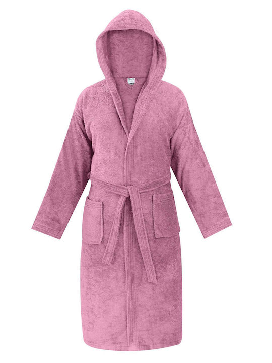 Madi Olia Μπουρνούζι με Κουκούλα Nude Pink 440gr/m²