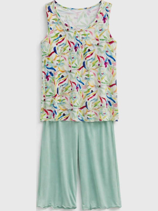 Passion Summer Women's Green Pyjama Set