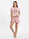 Prive Underwear Set Pijamale Dama De Vară Roz