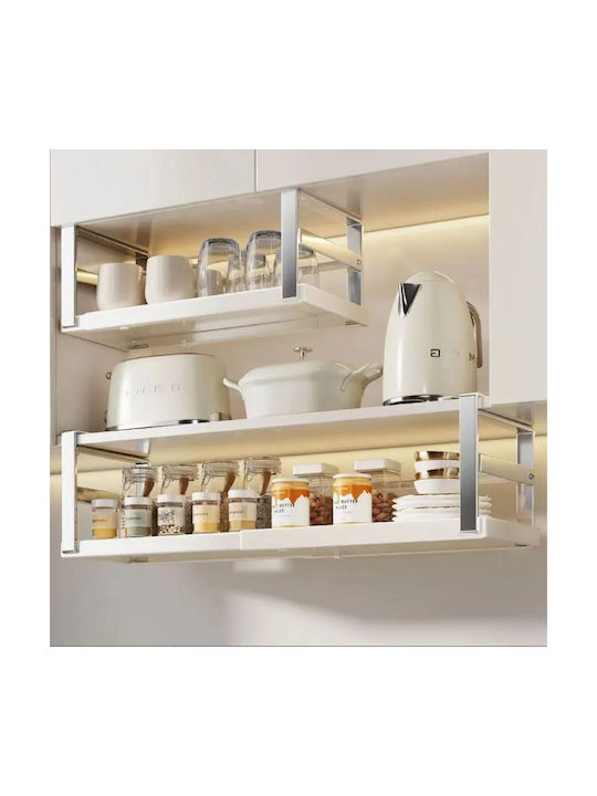 Wall Mounted Metallic Spice Organizer Grey