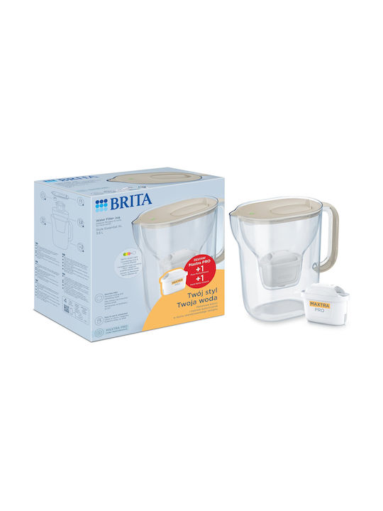 Brita Style Essential Kanne Σερβιρίσματος Kunststoff mit 2 Ersatzfiltern