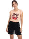 Nina Club Summer Women's Pyjama Set Cotton Orange