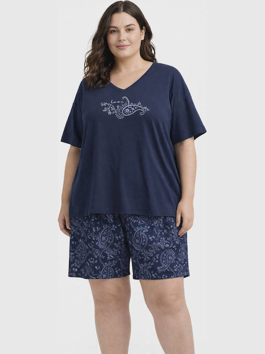 Noidinotte Summer Women's Pyjama Set Blue
