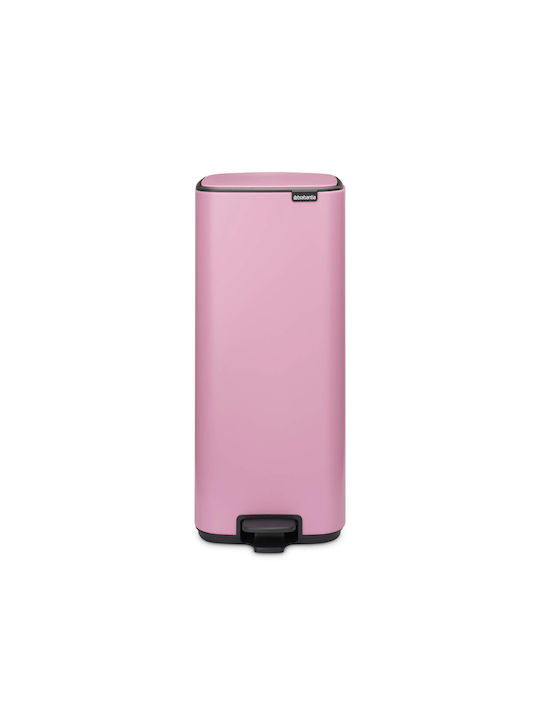 Brabantia Bo Pedal Kunststoff Mülleimer mit Pedal Rosa 30lt