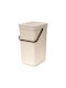 Brabantia Кошче Sort & Go за Боклук Пластмасово Бежово 16л